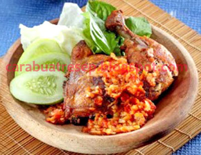 CARA MEMBUAT AYAM  PENYET  SAMBAL KOREK SURABAYA Resep 