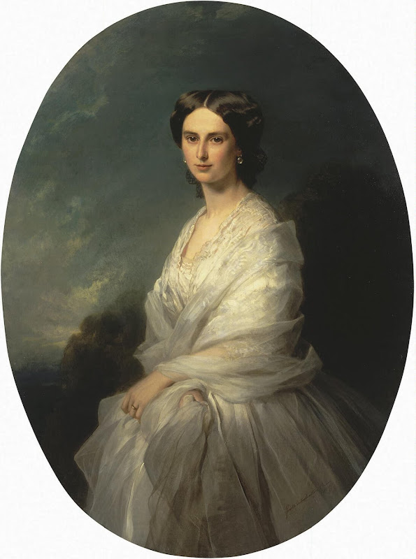 Portrait of Countess Sophia Bobrinskaya by Franz Xaver Winterhalter - Portrait Paintings from Hermitage Museum