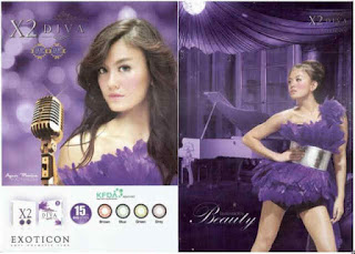 jual softlens x2 diva murah