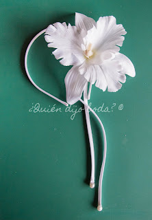 Diadema DiY con flor de tela vista 1