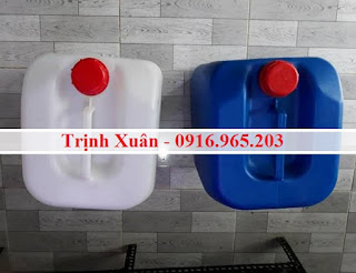 Can nhựa 30L đựng phân vi sinh, Can vuông dày 30 lít