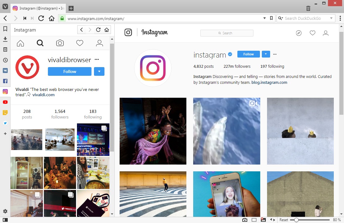 i think this is the best choice because vivaldi is cool but still simple chromium based browser you have almost all usual features from other browsers - how to use instagram in vivaldi browser vivaldi browser