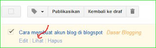 mengedit ubah isi postingan artikel blog