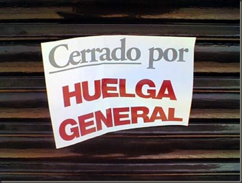cerrado por huelga