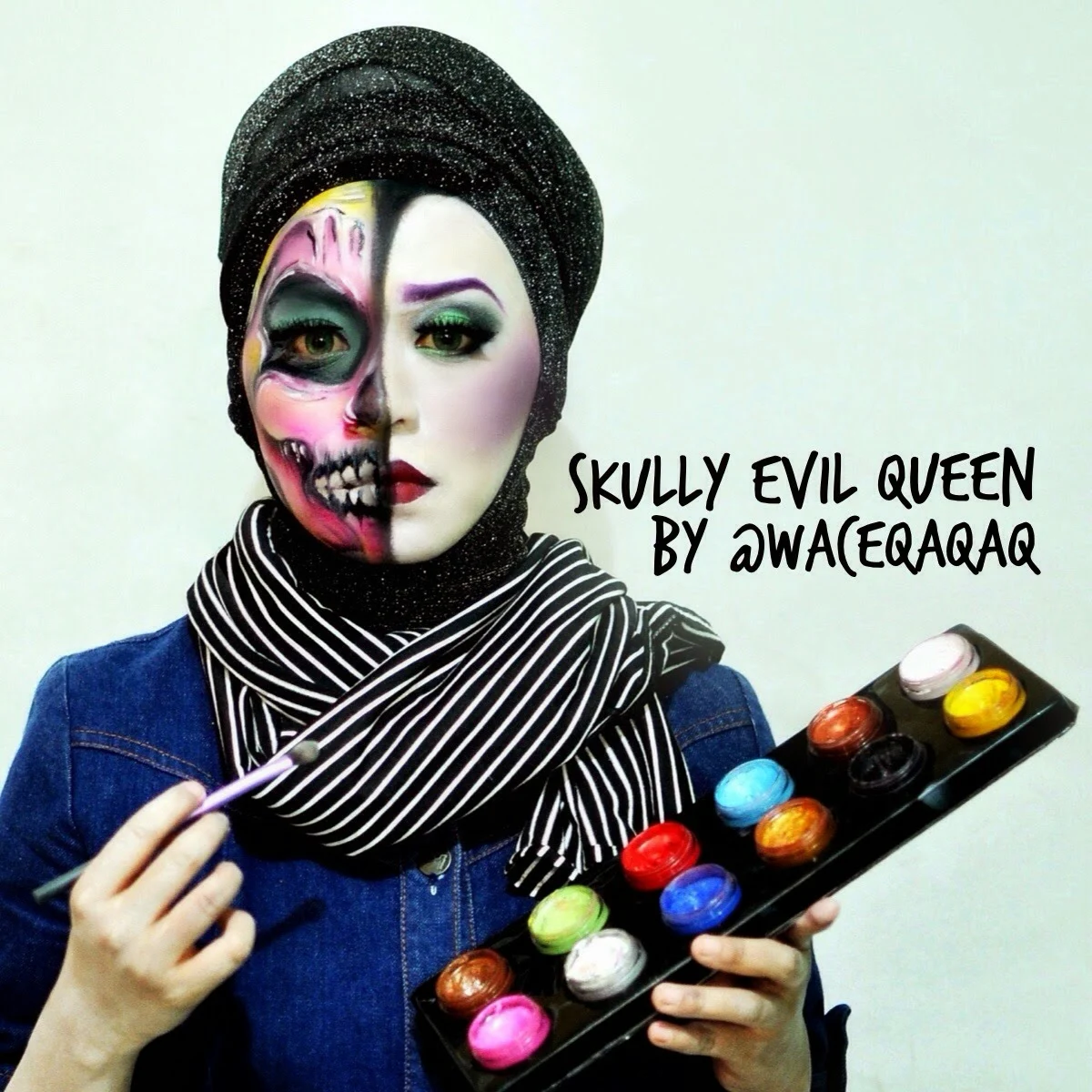 Ini Vindy Yang Ajaib Face Painting Skully Evil Queen