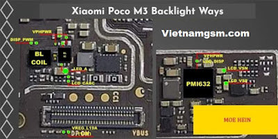 Xiaomi Poco M3 không có đèn màn hình