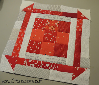 scrappy 9 churn dash block pieced block tutorial