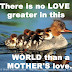 There is no LOVE greater in this WORLD than a MOTHER'S love. 