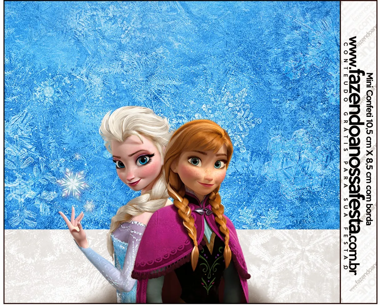 Free Frozen Printable  Invitations, Labels or Cards.