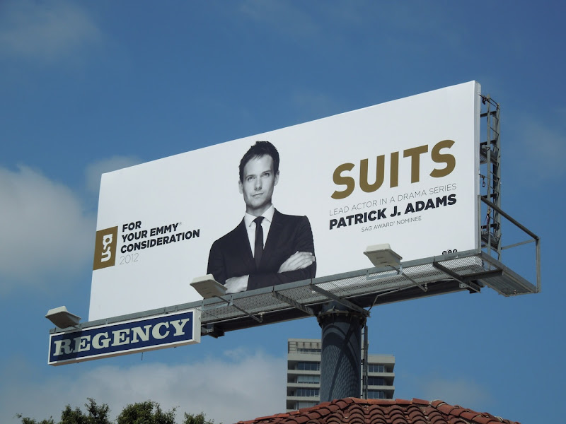 Patrick J Adams Suits Emmy billboard