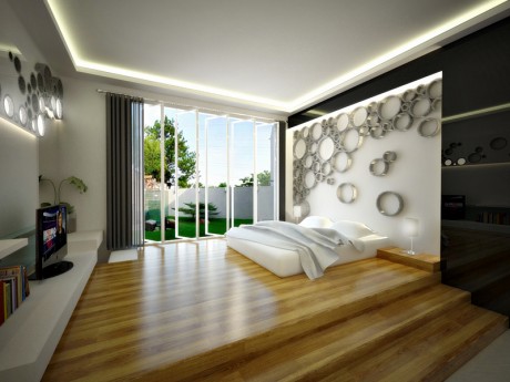 Rumah minimalis Desain kamar tidur utama 