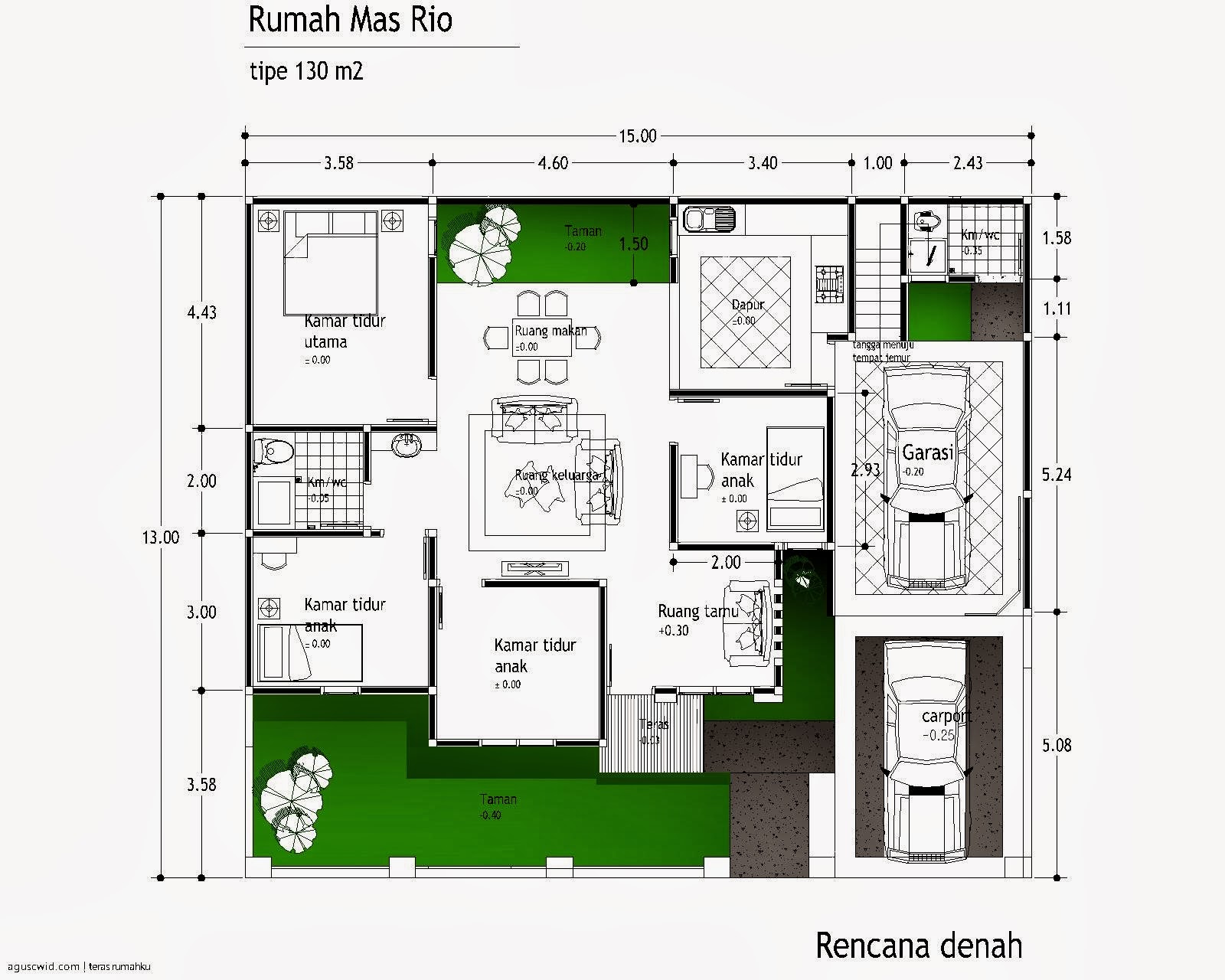 66 Desain Rumah Minimalis Kamar Mandi Dalam Gubukhome