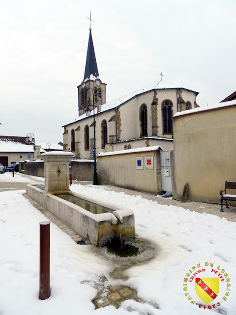 Fléville-les-Nancy - Eglise enneigée