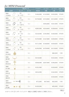 ミニダイヤモンドインポートジュエリー
