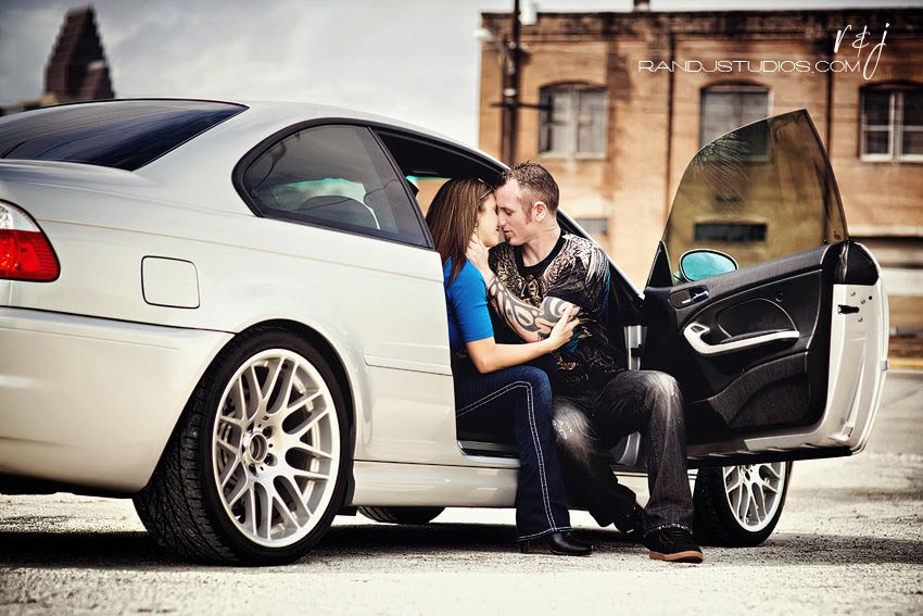 Houston Texas Engagement Photography with BMW M3