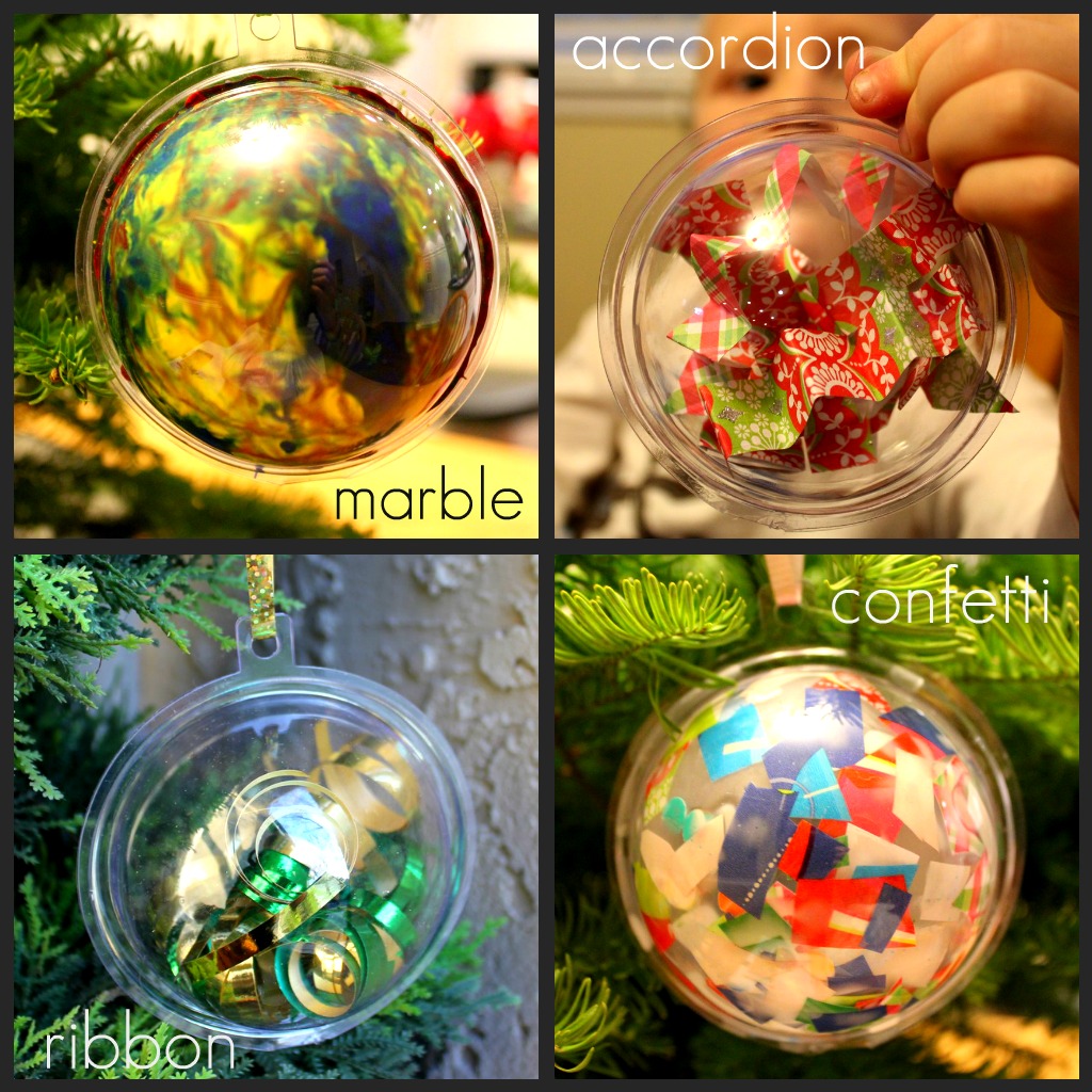 Toddler Approved 4 Ways to Decorate  a Plastic Ornament 