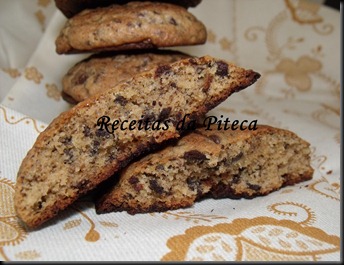 Bolachas com pepitas de chocolate-interior