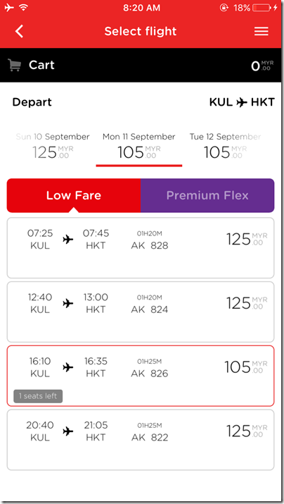 AirAsia booking