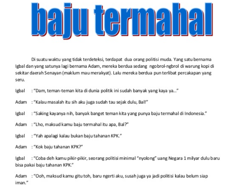 13 Contoh Teks Anekdot Beserta Strukturnya (Lengkap)