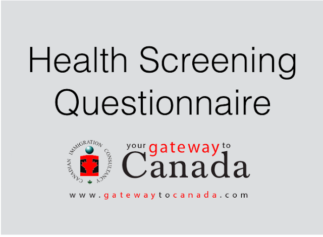 Advisory: Health Screening Questionnaire
