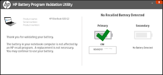 HP Battery Recall Utility