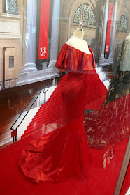 Rihanna Oceans 8 Nine Ball Met Gala red gown