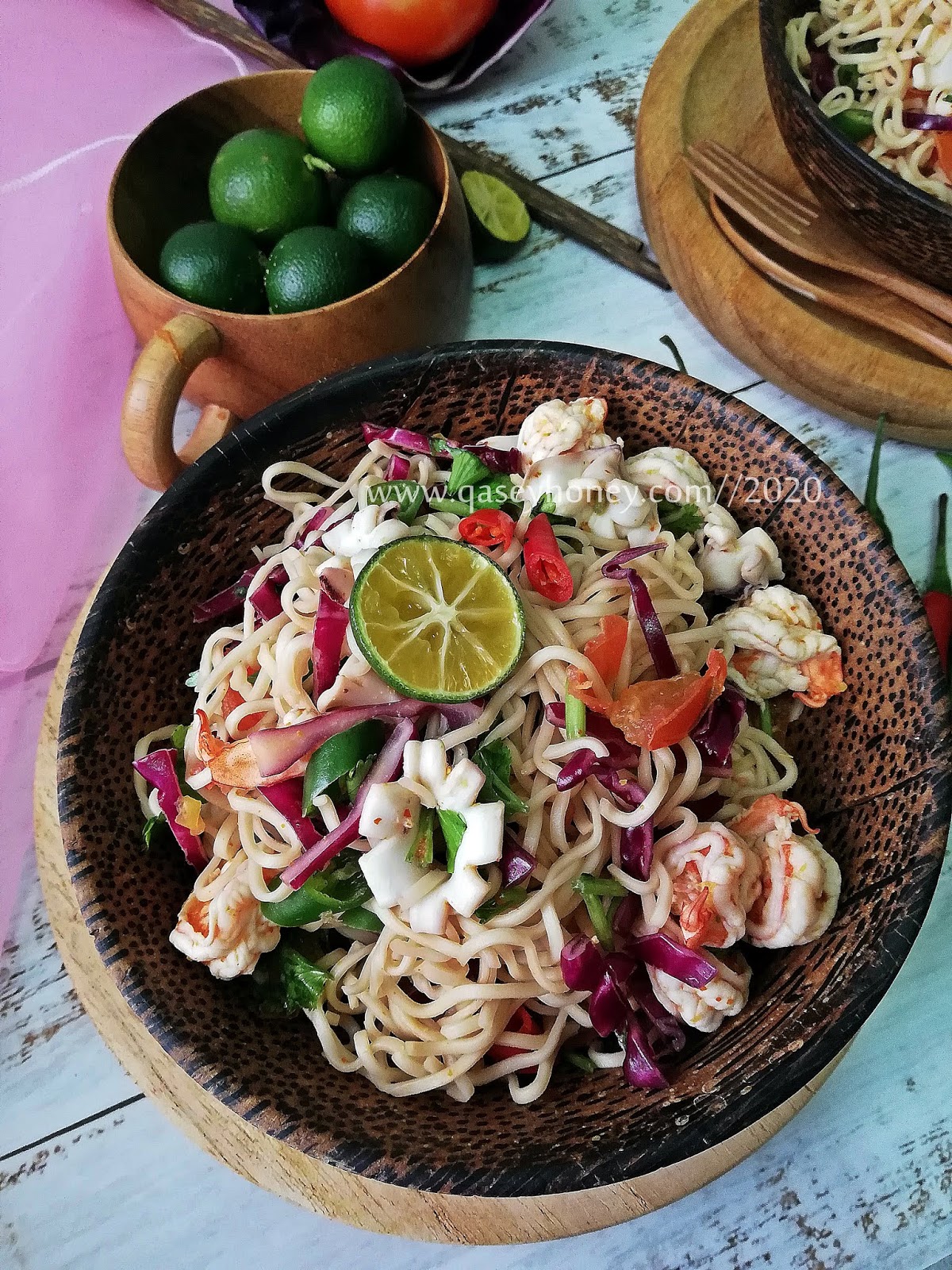 RESEPI TERBAIK KERABU MAGGI THAI YANG SEDAP DAN MUDAH 