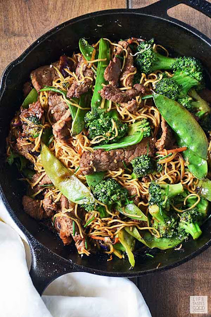 Beef Stir Fry with Noodles | Life Tastes Good