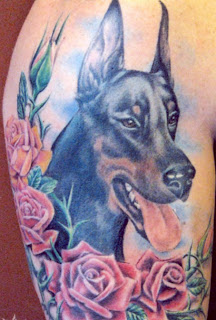 Doberman Pinscher Dog Tattoo