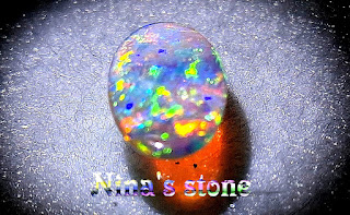 ♥Nina's stone§澳洲國石無燒附證書§雙面拋磨*七