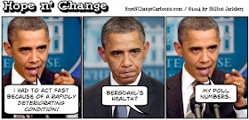 obama, obama jokes, political, cartoon, humor, hope n' change, hope and change, stilton jarlsberg, conservative, bergdahl, terror, prisoner, swap, taliban