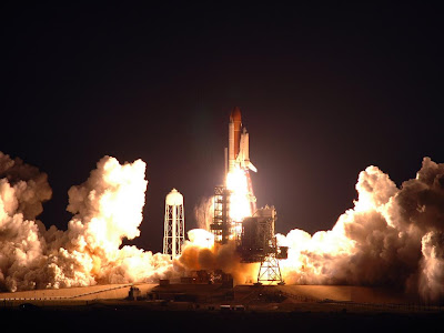 Night Launch Of The Space Shuttle