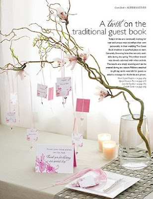 One of the latest wedding trends is a Wedding Wish Tree