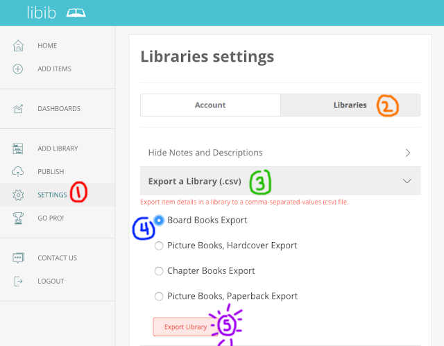 Exporting Library on libib.com