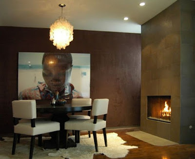 Creating Warmth with Dining Room Fireplace