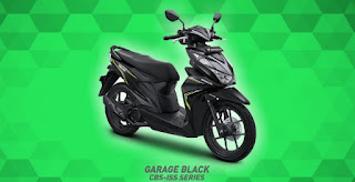 Tampilan Warna Honda Beat CBS-ISS Garage Black