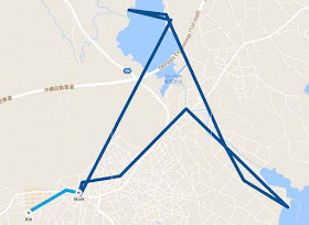 screenshot Google Maps timeline, Kin Town, Okinawa