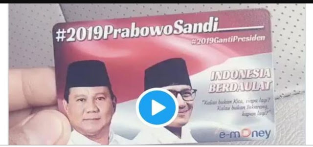 Bank Mandiri Mau Polisikan Pembuat e-Money Bergambar Prabowo-Sandi