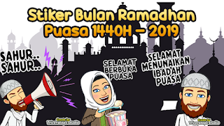 Stiker Whatsapp Nuansa Ramadhan dan Indul Fitri