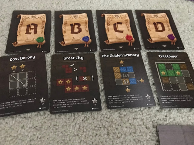 cartographers board game objective cards