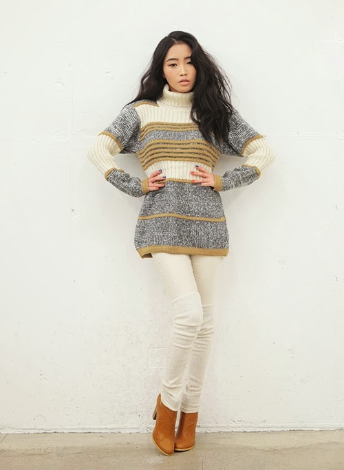 Multicolor Paneled Knit Top