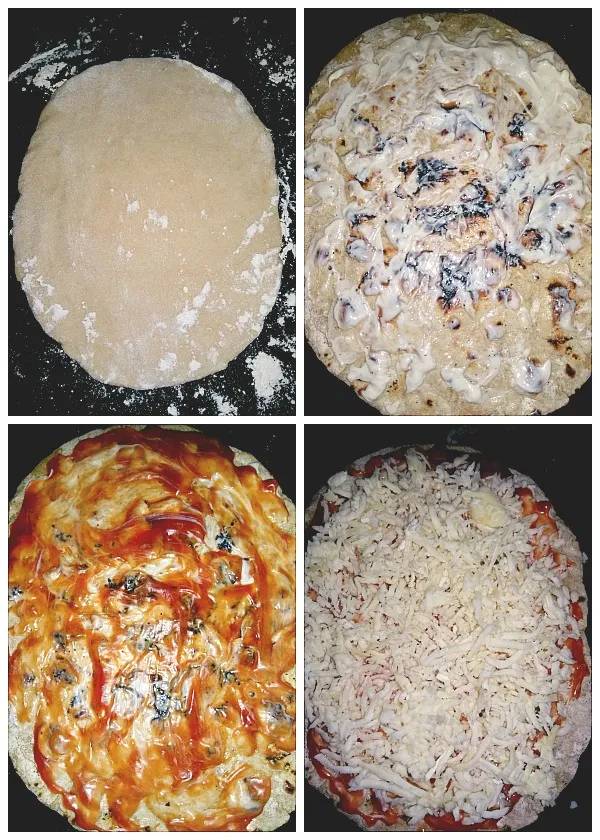 Step by Step Pictures of How to make Naan Pizza 3