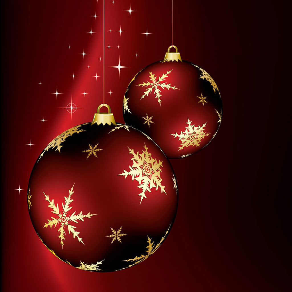 IPad Wallpapers: Free Download Christmas Ornaments iPad 
