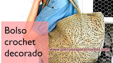 Bolso amplio tejido con ganchillo / Patrones