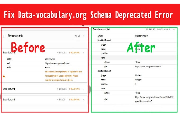 Solusi Breadcrumb Error "data-vocabulary.org" "Schema Deprecated"