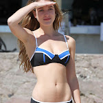 Nathalia Ramos Showcasing Her Perfect Bikini Body At A Beach In Santa Monica