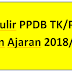 Formulir PPDB TK/PAUD Tahun Ajaran 2018/2019