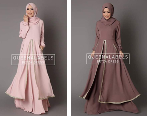 model gaun pesta muslimah