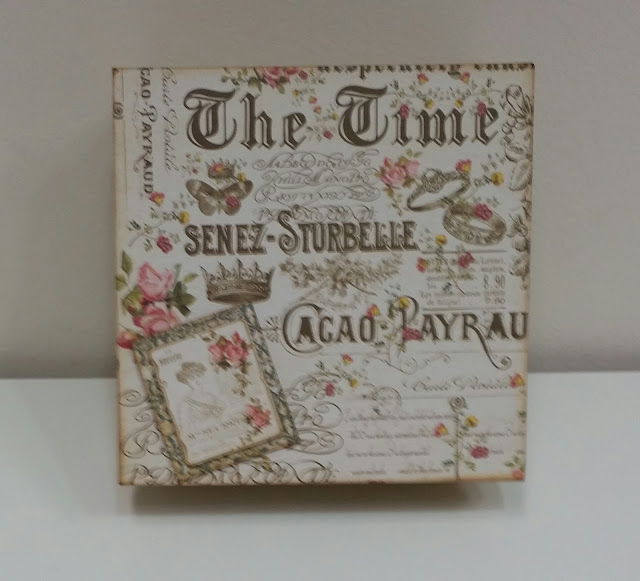 Caixa Floral com Tipografia - Scrapbook (frente)