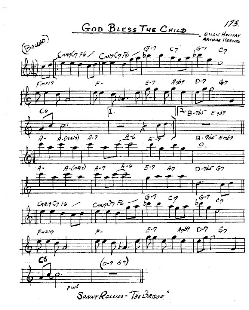 Partitura Saxofón Billie Holiday and Arthur Herzog